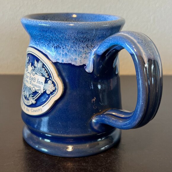 DENEEN POTTERY Handcrafted Hand Thrown Mug SILVER STAR B&B Inn  Spring Green, WI - Picture 3 of 11